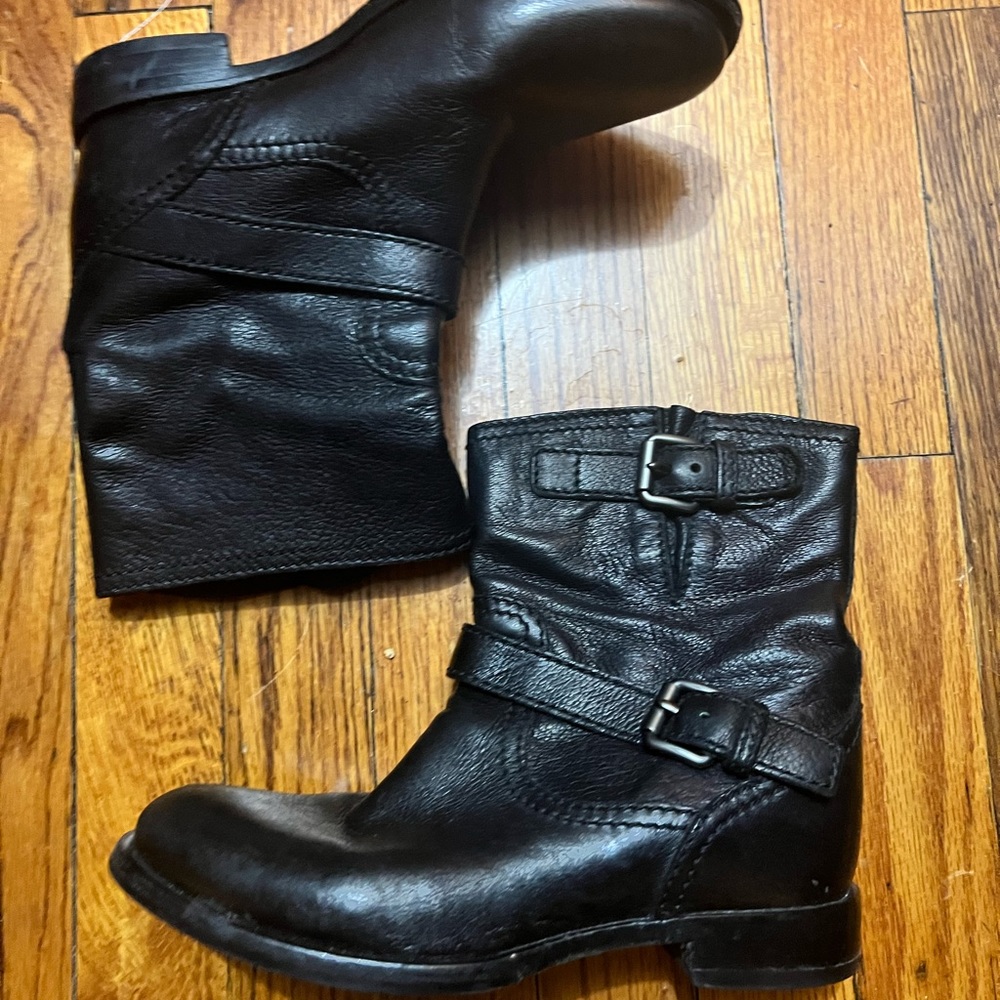 Prada Moto Booties Sz 36.5